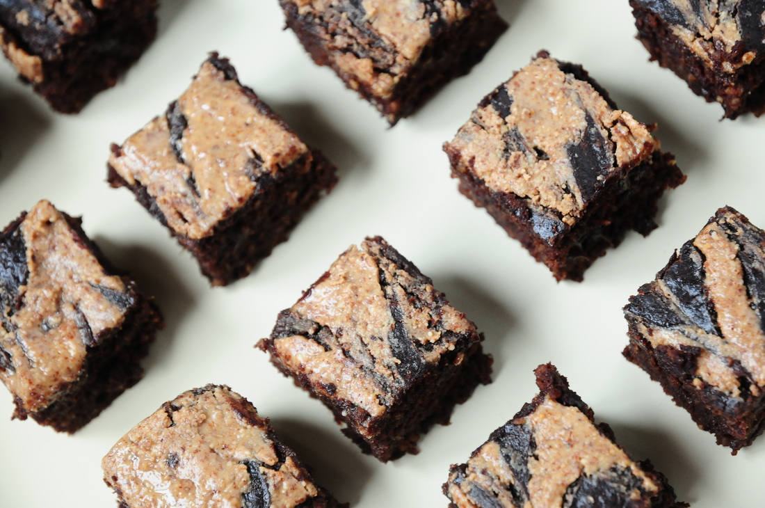 Banana Chocolate Snack Cake with Almond Butter Swirl | Young Paleo